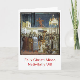 Felix Christi Missa Nativitatis Sit! Scida Helgkort