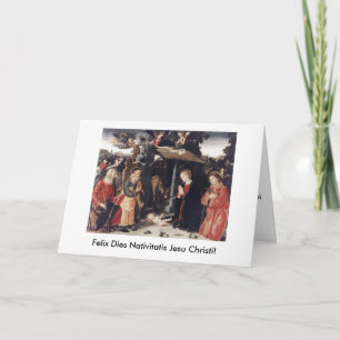 Felix dör den Nativitatis Jesu Christi julkortet Helgkort