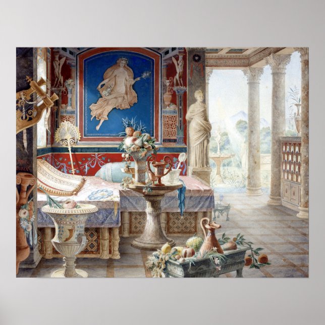 Félix Duban Architectural Fantasy Poster (Framsidan)