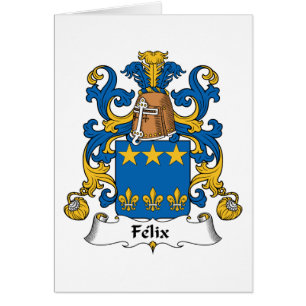Felix familjvapensköld hälsningskort