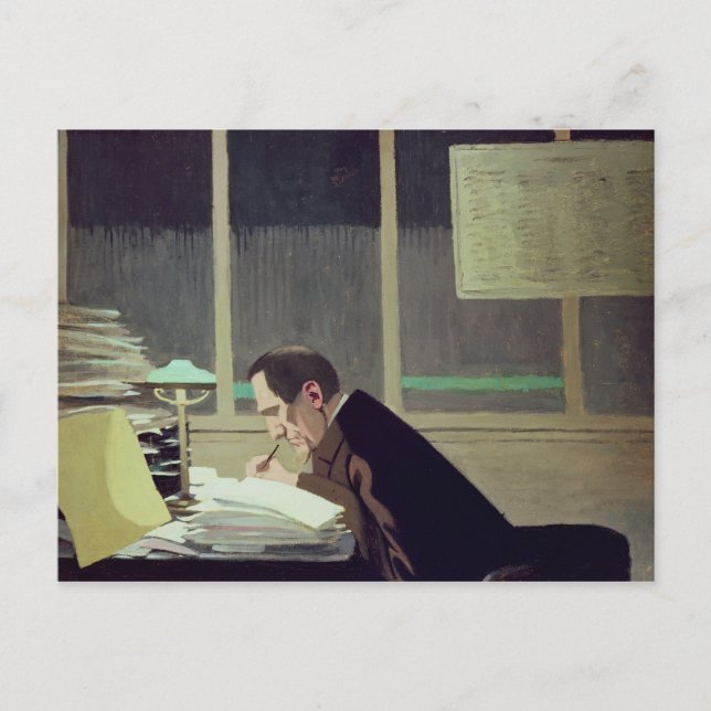 Felix Feneon at 'La Revue Blanche', 1896 Vykort (Framsida)