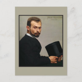 Felix Jasinski Holding Hat av Vallotton Vykort