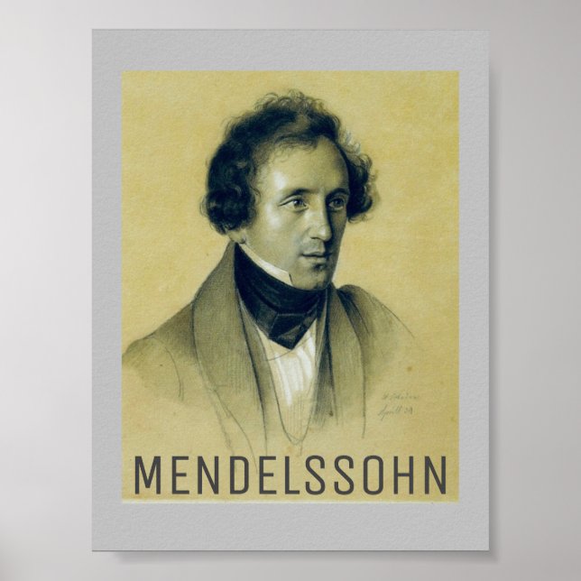 Felix Mendelssohn (1834) Poster (Framsidan)