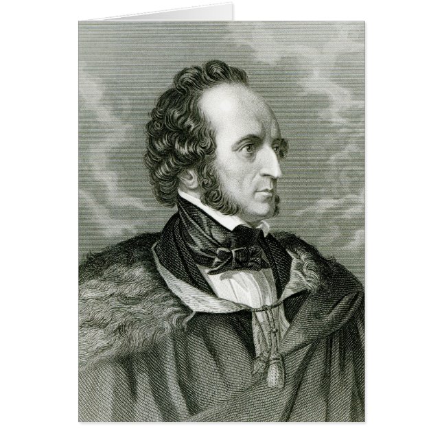 Felix Mendelssohn 2 Hälsningskort (Framsidan)