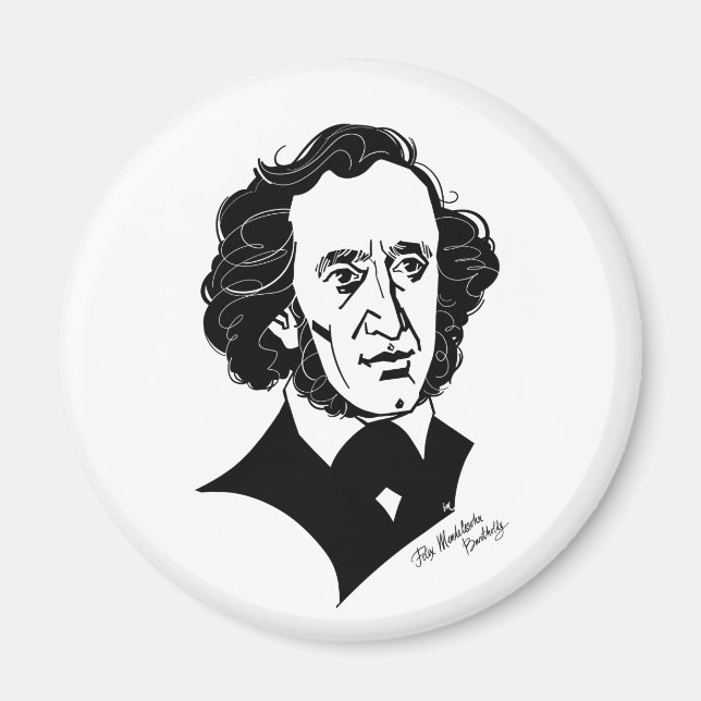 Felix Mendelssohn Bartholdy Magnet (Framsidan)