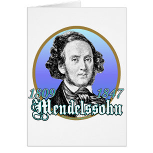 Felix Mendelssohn Hälsningskort