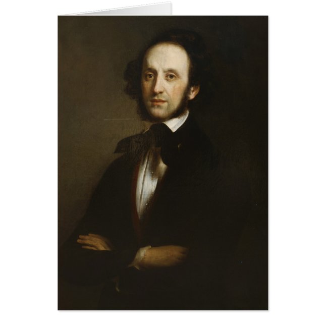 Felix Mendelssohn Hälsningskort (Framsidan)