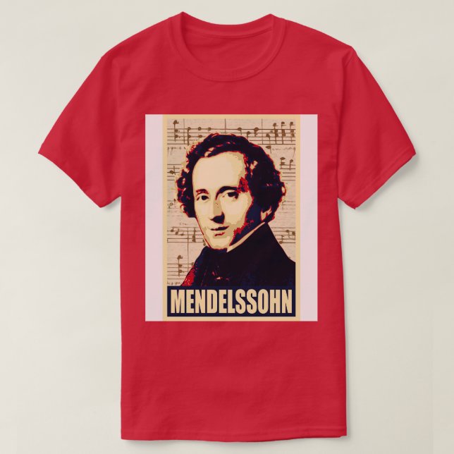 Felix Mendelssohn T Shirt (Design framsida)