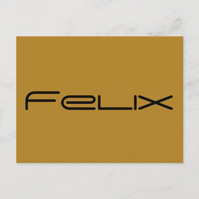 felix, tecken namn från Orphan Black,geometrisk Vykort (Framsida)