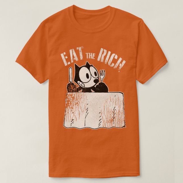 Felix the Cat Eat the Rik T Shirt (Design framsida)