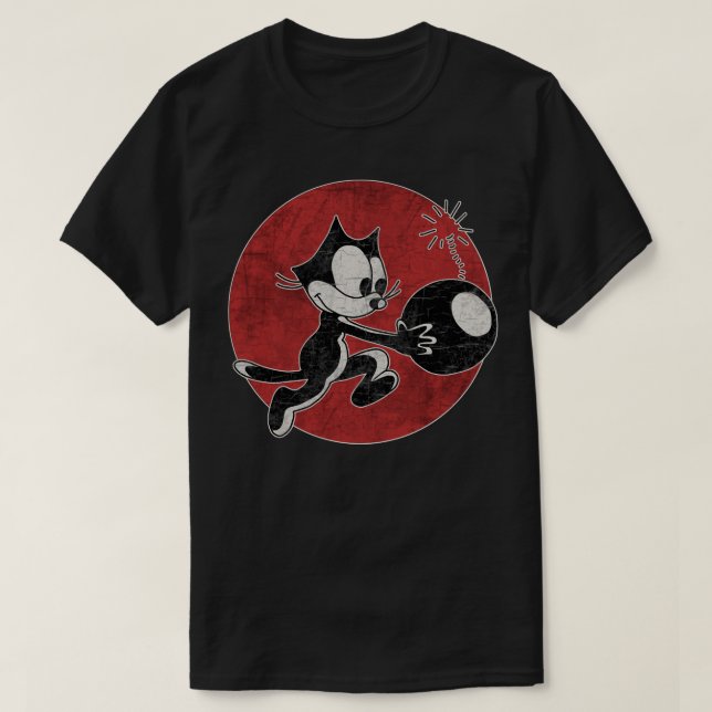 Felix the Cat med Bomb Classic T Shirt (Design framsida)