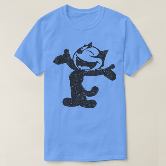 Felix the Cat Smiling Vintage Retro T Shirt (Design framsida)