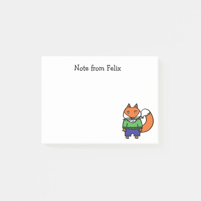 Felix the Fox Post-it Block (Framsida)