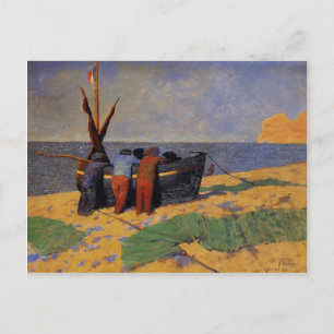Felix Vallotton - den fjortonde juli i Etretat Vykort