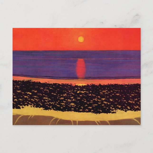 Felix Vallotton - För att ljuga ner sol med Viller Vykort (Framsida)