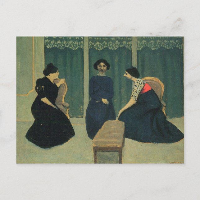 Felix Vallotton - Gossip Vykort (Framsida)