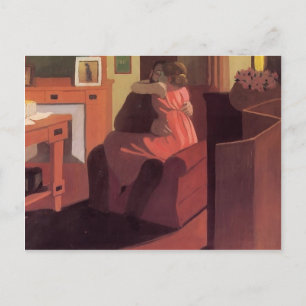 Felix Vallotton - Intimacy Couple i Insida Vykort