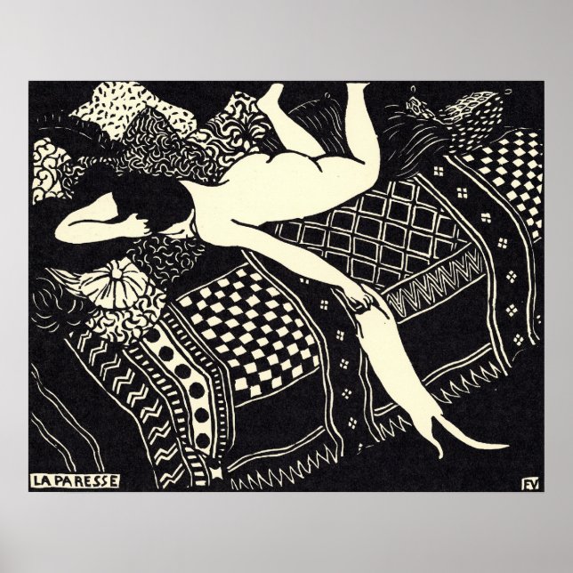 Félix Vallotton - La paresse, 1896 Poster (Framsidan)
