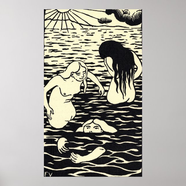 Felix Vallotton - Les trois baigneuses Poster (Framsidan)