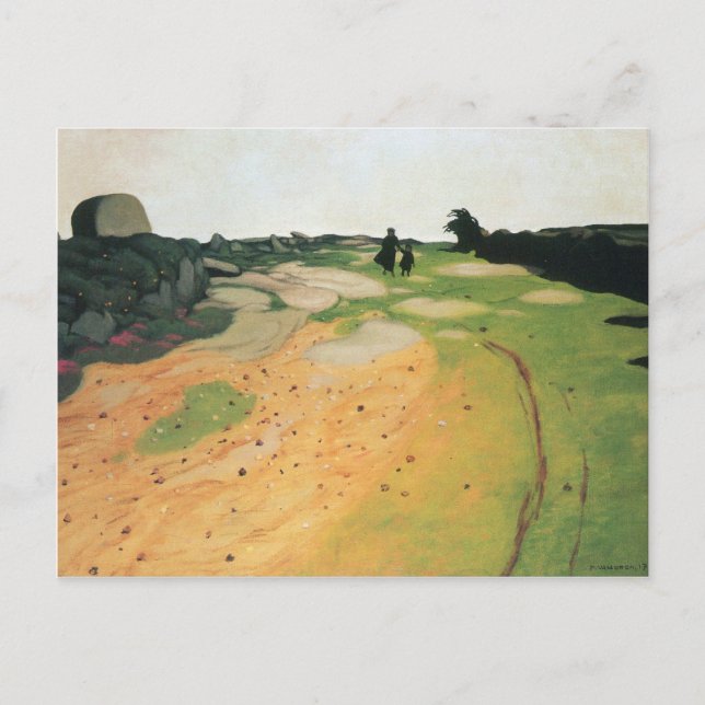 Felix Vallotton - Liggande i Bretonska Vykort (Framsida)