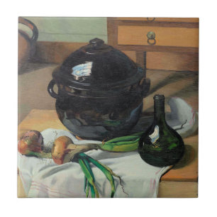 Felix Vallotton, Ognons et Soupere, Kakelplatta