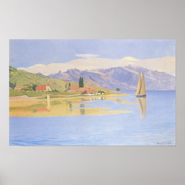 Felix Vallotton-Pully hamn Poster (Framsidan)