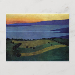 Felix Vallotton -Sjön Leman, kvällseffekt Vykort