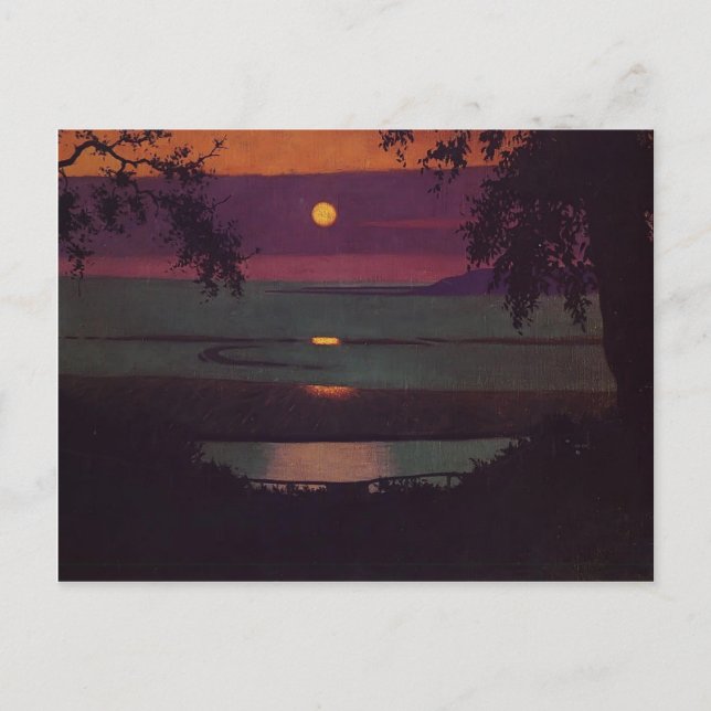 Felix Vallotton - solnedgång Vykort (Framsida)