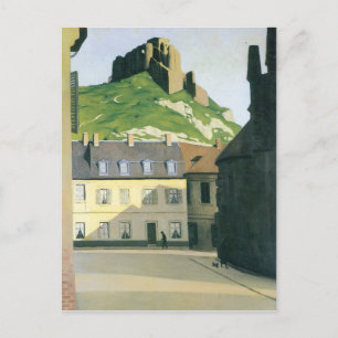 Felix Vallotton - Town square in Andlys Vykort