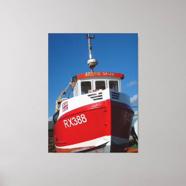 Felixstowe Boat Canvastryck (Framsida)