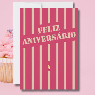 Feliz aniversário portuguese födelsedagskalv hälsn
