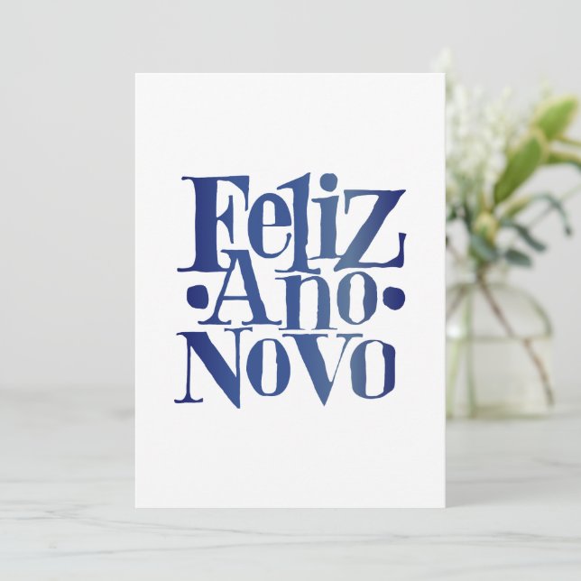 Feliz Ano Novo Inbjudningar (Stående Fram)