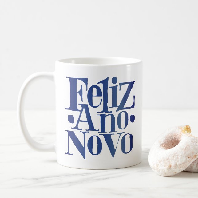 Feliz Ano Novo Kaffemugg (Med munk)
