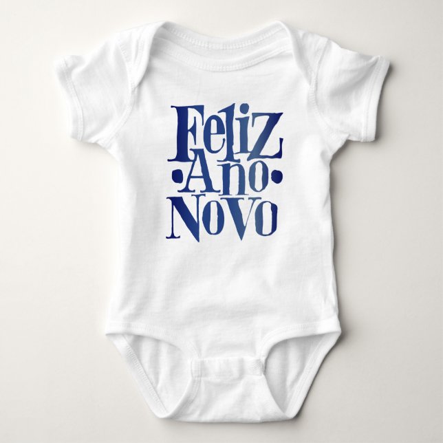 Feliz Ano Novo T Shirt (Framsida)