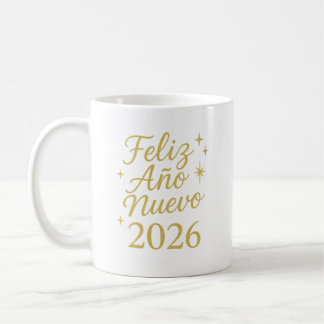 Feliz Año Nuevo 2026 ✨ | Elegant Gold New Year  Kaffemugg