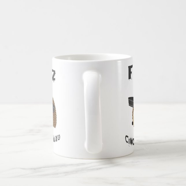 Feliz Cinco De Mayo Hedgehog Kaffemugg (Handtag)
