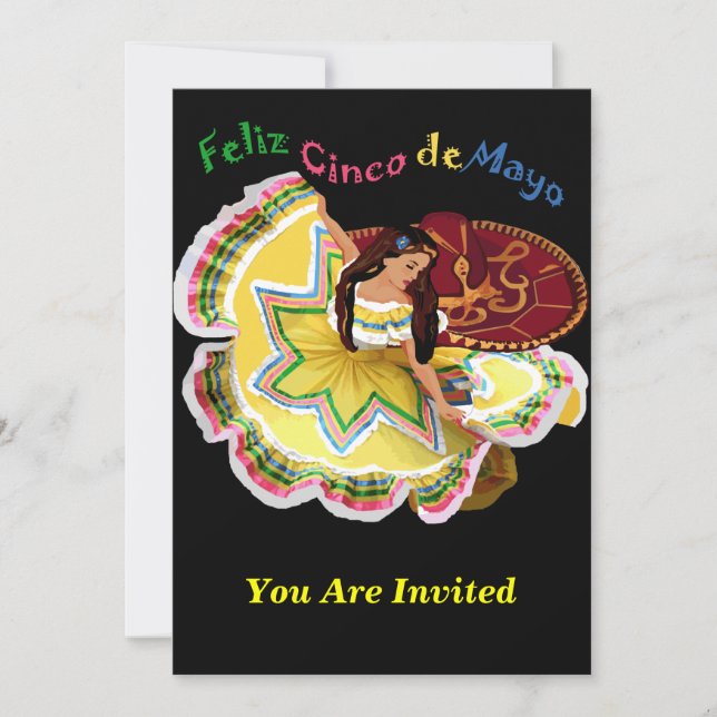 Feliz Cinco de Mayo inbjudningar (Framsida)