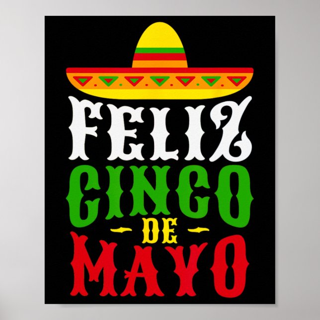 Feliz Cinco De Mayo Mexican Festival Party Poster (Framsidan)