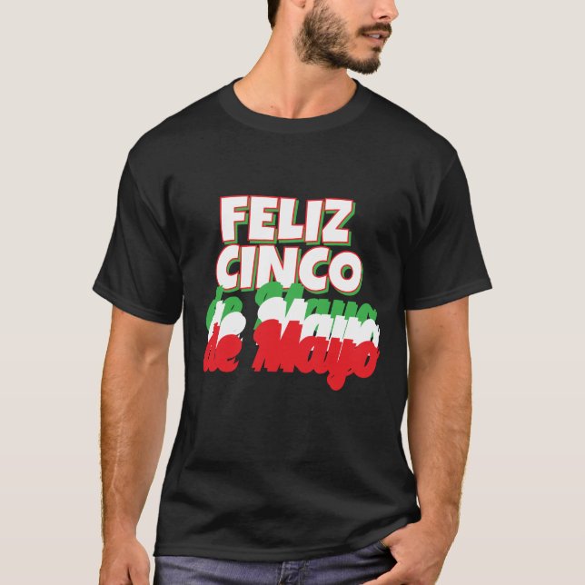 Feliz Cinco de Mayo T-shirt (Framsida)