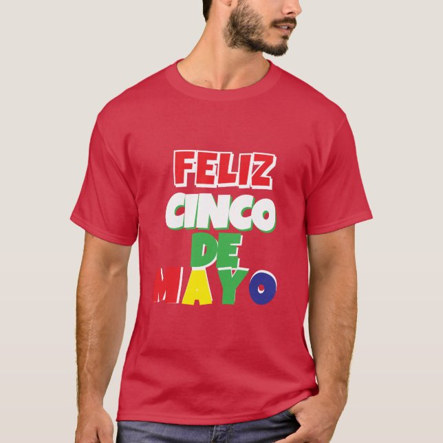 Feliz Cinco de Mayo T-shirt (Framsida)