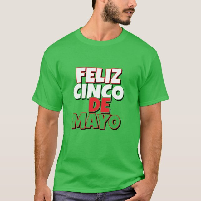 Feliz Cinco de Mayo T-shirt (Framsida)
