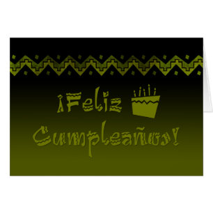 feliz cumpleanos arriba hälsningskort