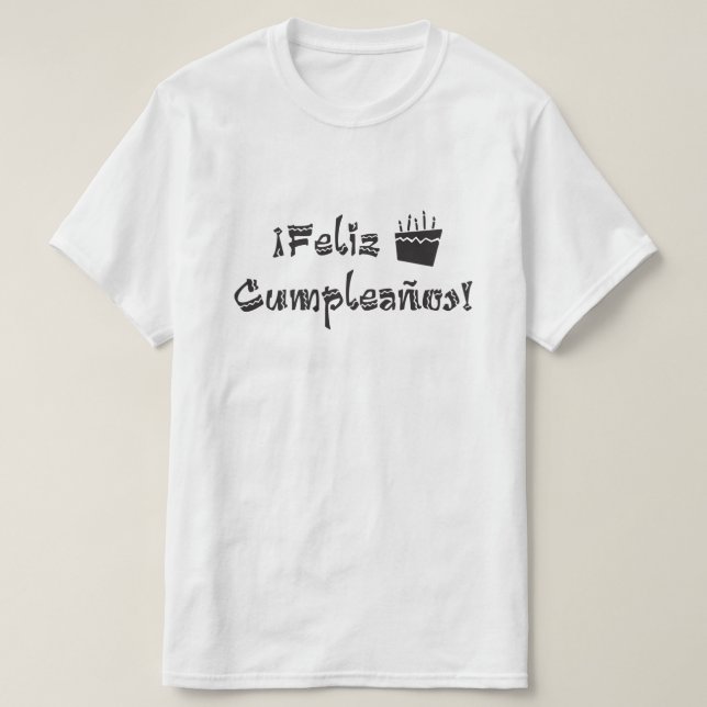 feliz cumpleanos arriba tee shirt (Design framsida)