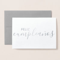 Feliz Cumpleaños Elegant Spanska Grattis på födels