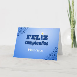 Feliz cumpleaños fyller personligen kort