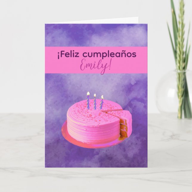 Feliz Cumpleaños - Grattis på födelsedagen Card på Kort (Framsida)