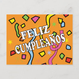 Feliz Cumpleaños Grattis på födelsedagen Vykort