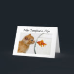 FELIZ CUMPLEANOS, HIJO=GRATTIS PÅ FÖDELSEDAGEN SON KORT<br><div class="desc">Låt dessa två turer säga GRATTIS PÅ FÖDELSEDAGEN till din SON på hans speciella dag på ditt speciella sätt:)</div>