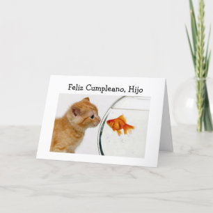 FELIZ CUMPLEANOS, HIJO=GRATTIS PÅ FÖDELSEDAGEN SON KORT