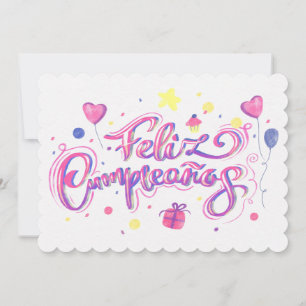 Feliz Cumpleanos Julkort